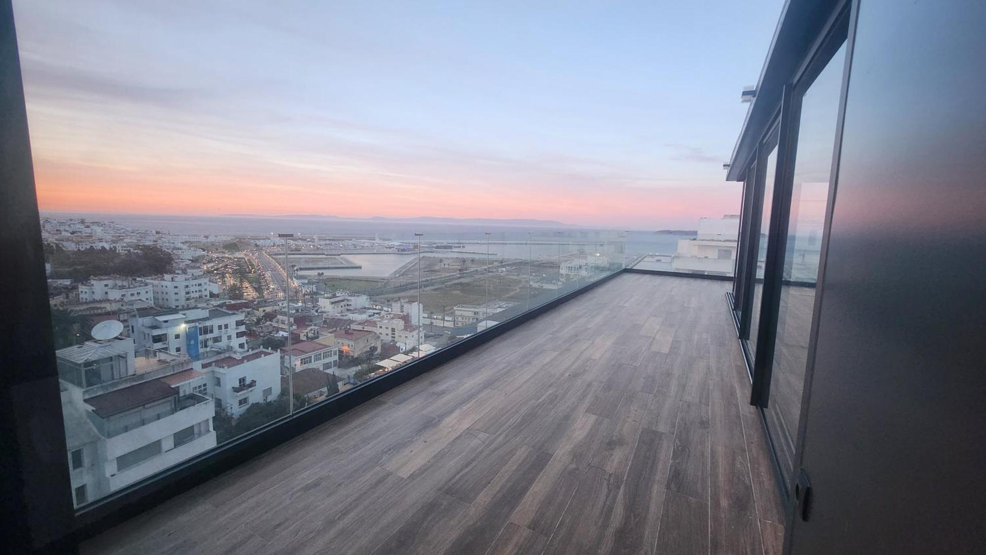 Magnifique Penthouse 160M2 Terrasse 90M2 Vue Mer Tanger Ngoại thất bức ảnh
