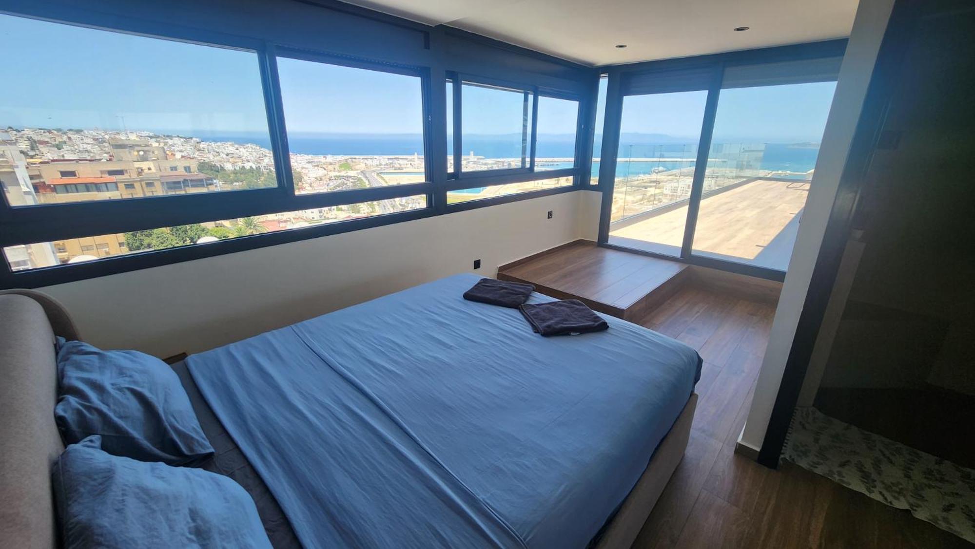 Magnifique Penthouse 160M2 Terrasse 90M2 Vue Mer Tanger Ngoại thất bức ảnh